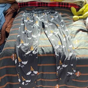 Old Navy Black Halloween Bat Pajama Bottoms